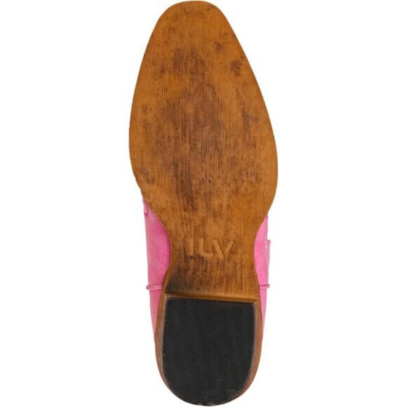 ⭐ IUV Women's Embroidered Cowboy Boots - Mid Calf Western Snip Toe Cowgirl Boots - Picture 6 of 6